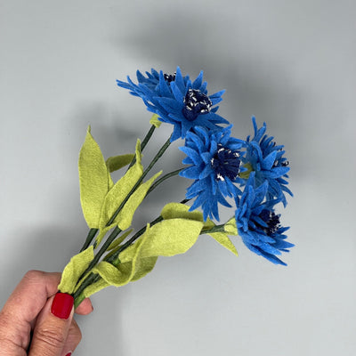 Felt Cornflowers Needle Felting Kit