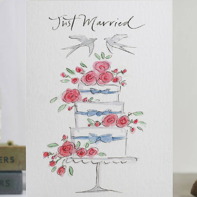 'Just Married' Wedding Greetings Card