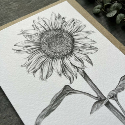 Sunflower Blank Greetings Card