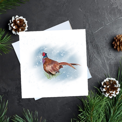 Snowy Winter Scene Greeting Cards