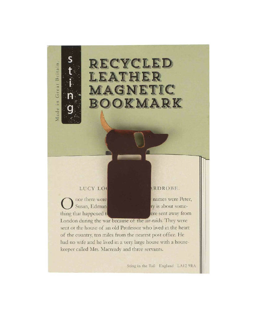 Recycled leather animal bookmarks