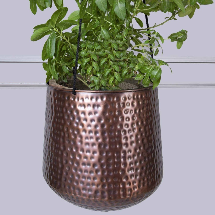 copper hanging planter uk Copper Hanging Planters