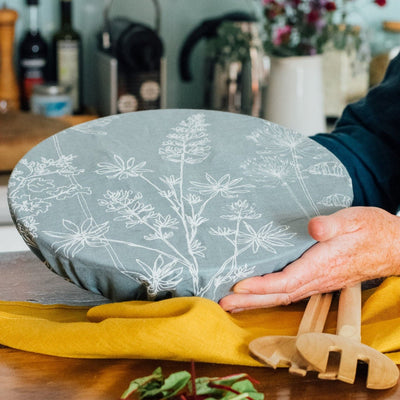 Reusable Linen Bowl Cover - Large Size