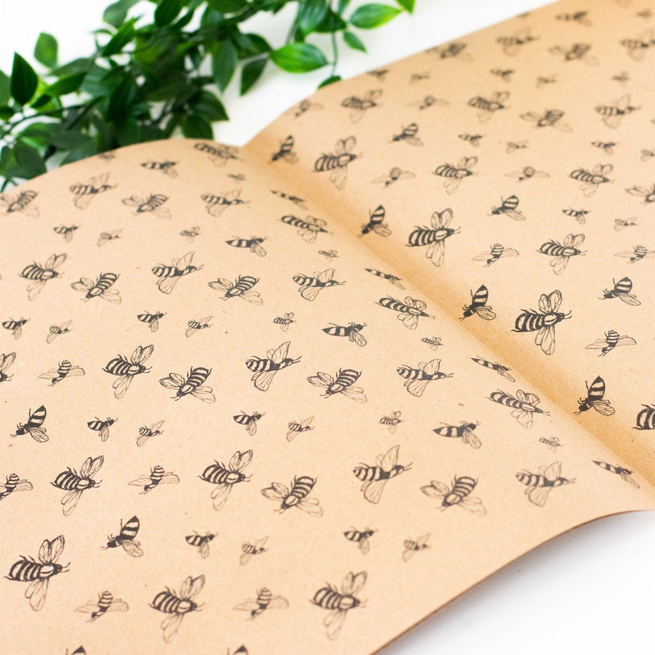 Eco Wrapping Paper With Bee Design