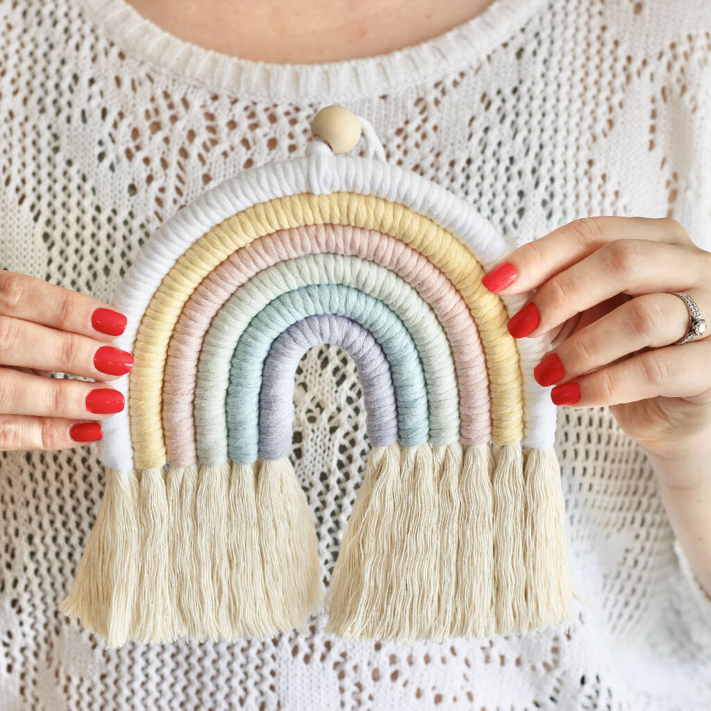 Macrame Rainbow Craft Kit