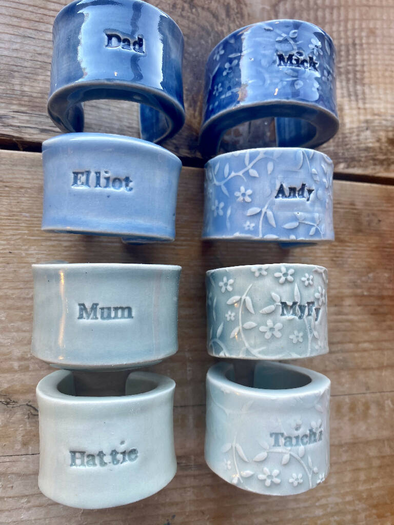 Personalised Ceramic Place Setting / Napkin Ring