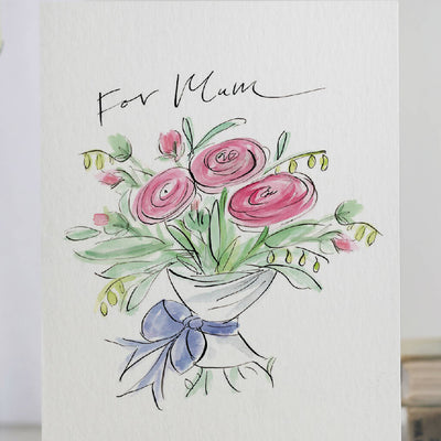 'For Mum' Floral Bouquet Mum Card