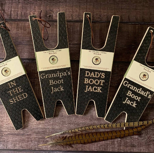 Wooden Boot Jack in Brown