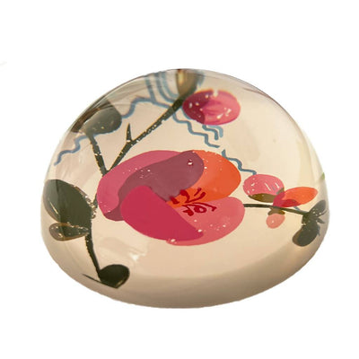 Glass Decoupage Paperweight, Coco