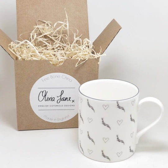 Home Late Hare and Hearts Mug