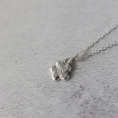 Silver Forget Me Not Necklace