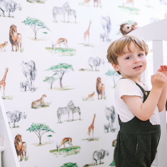 Safari Animals Children's Wallpaper