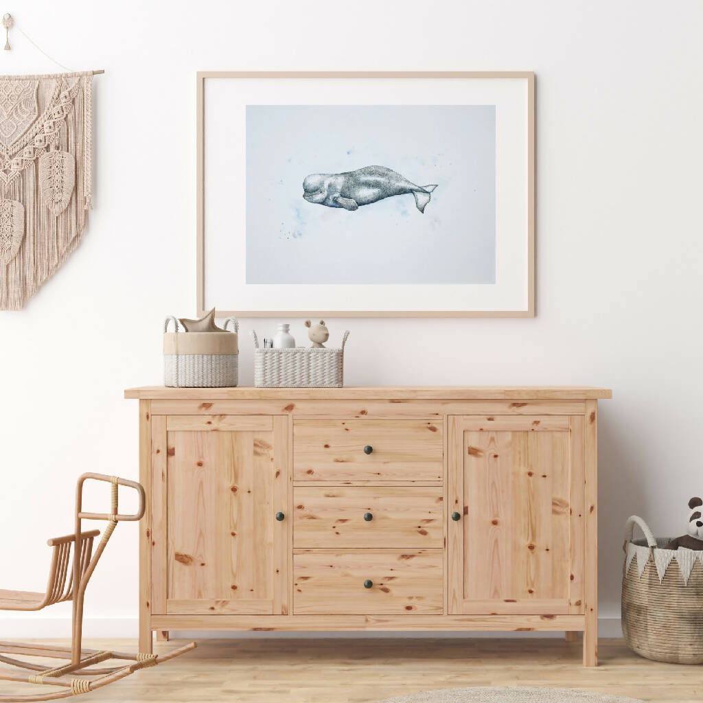 Beluga Whale Art Print