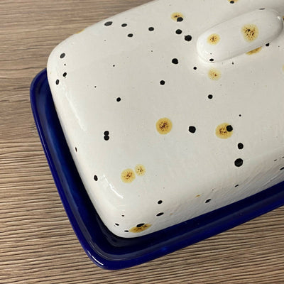 Butter Dish with Confetti Glaze