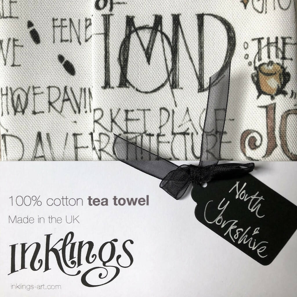 North Yorkshire cotton tea towel