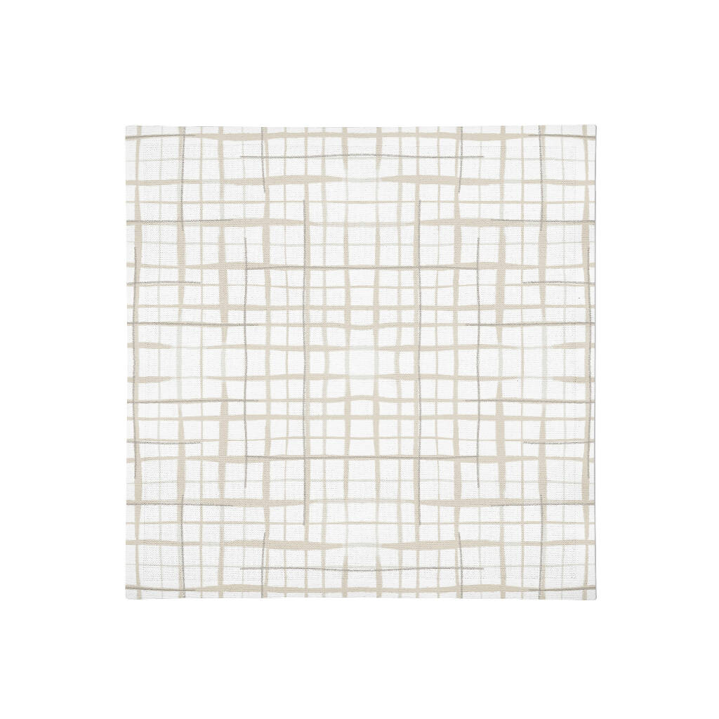 Grid Linen Napkins Set of 4