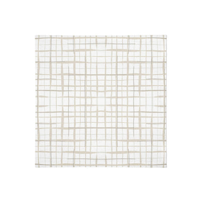 Grid Linen Napkins Set of 4