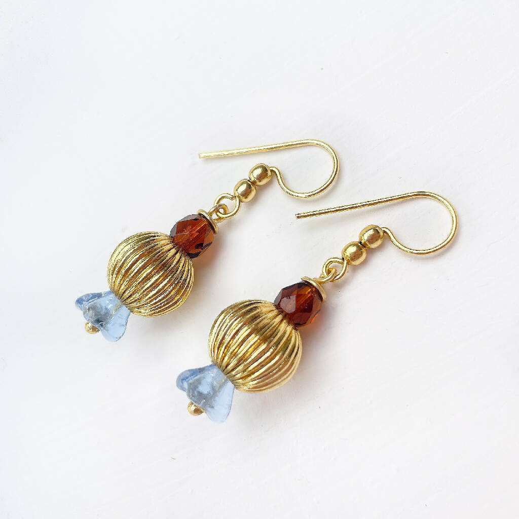 Bluebell Boom 18ct Gold Plated Earrings