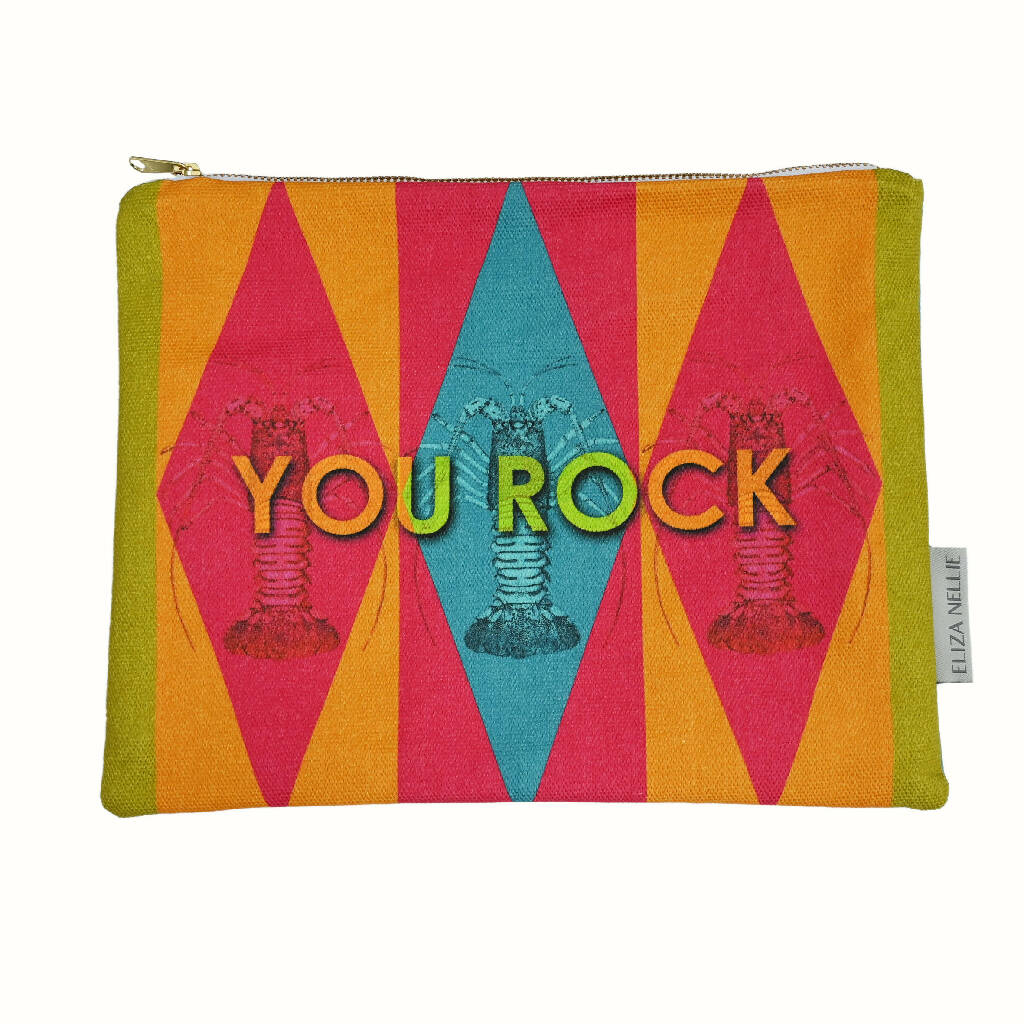 'You Rock' Cotton Stationery/Accessories Bag
