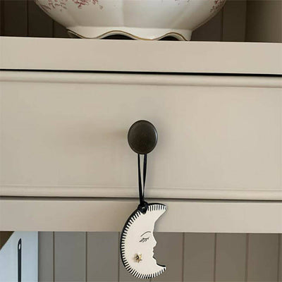 Crescent Moon Hanging Ceramic Decoration