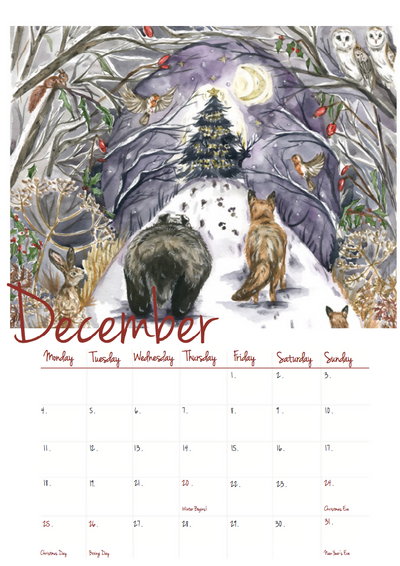 2024 Wall Calendar - A4 size