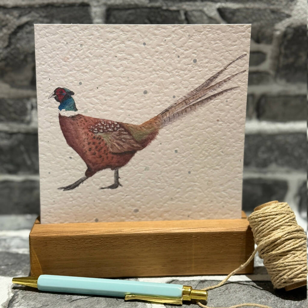 Watercolour Pheasant Greetings Card