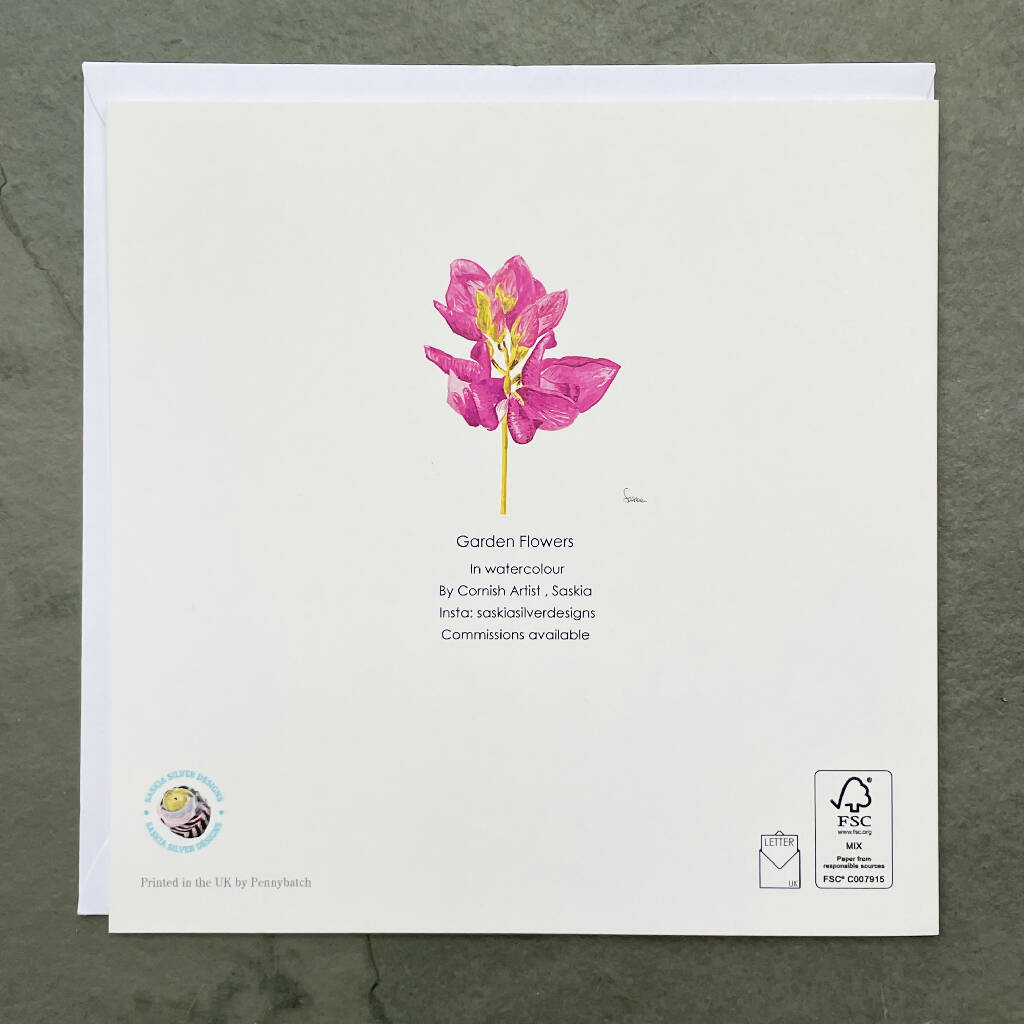 Garden Flowers Greetings Card
