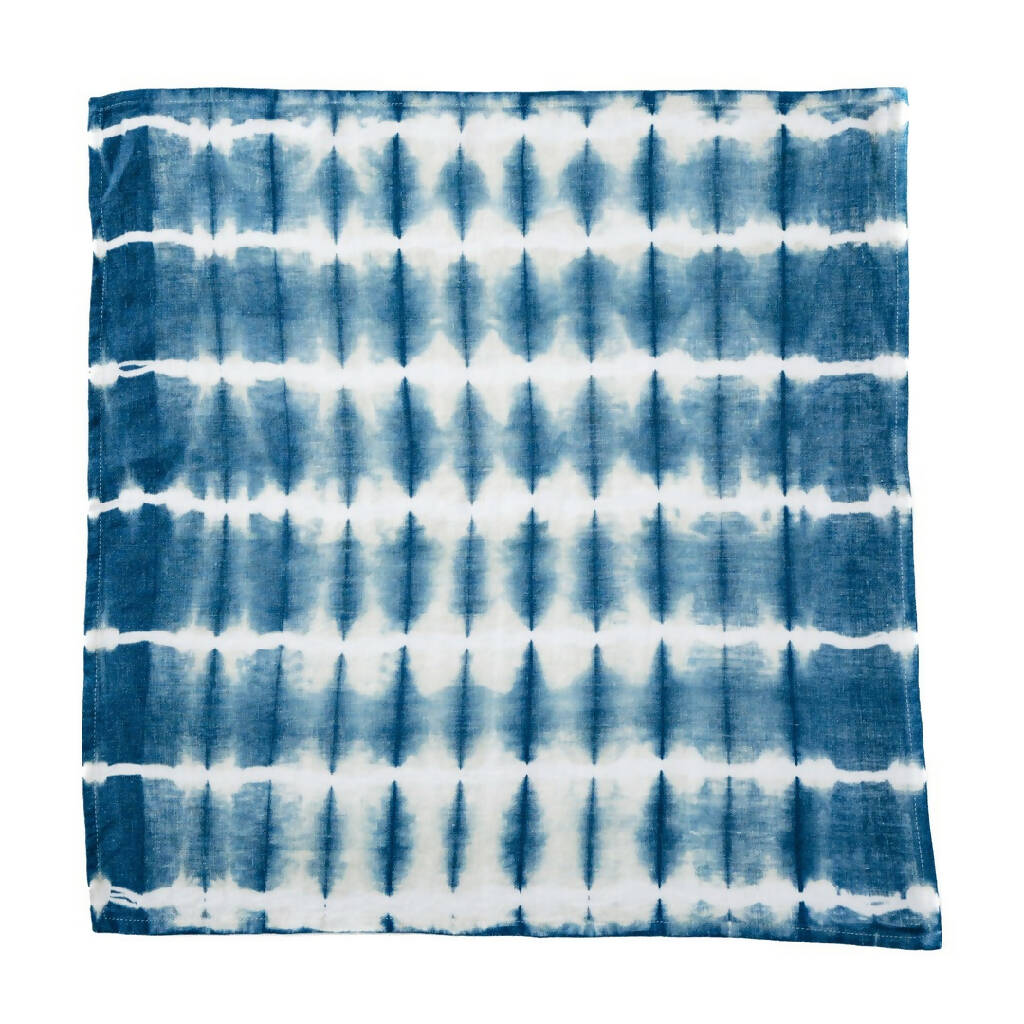 Linen Napkins - Stripes - Blue - Cutout