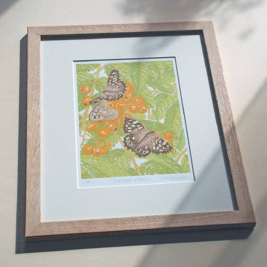 Speckled Wood - Limited Edition - Original Linocut Print
