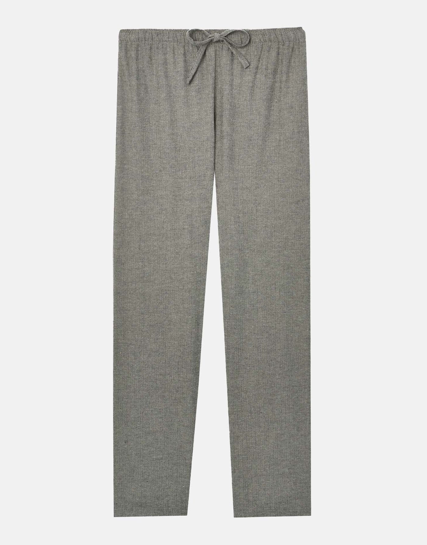 Women's Brushed Cotton Pyjama Set – Whitby Jet Herringbone