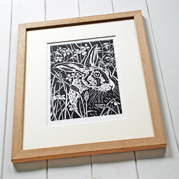 Midsummer Hare - Limited Edition - Original Linocut Print
