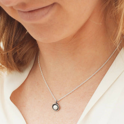 Pearl Pendant Necklace in Solid Sterling Silver