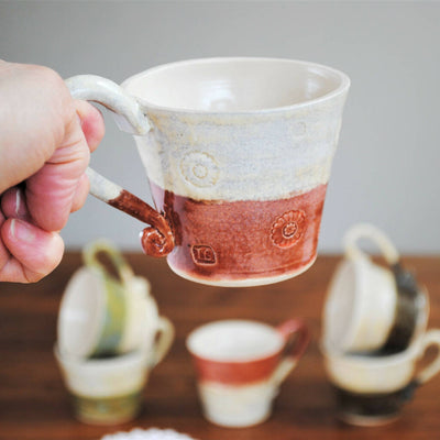 Handmade Stoneware Two-Tone Mug