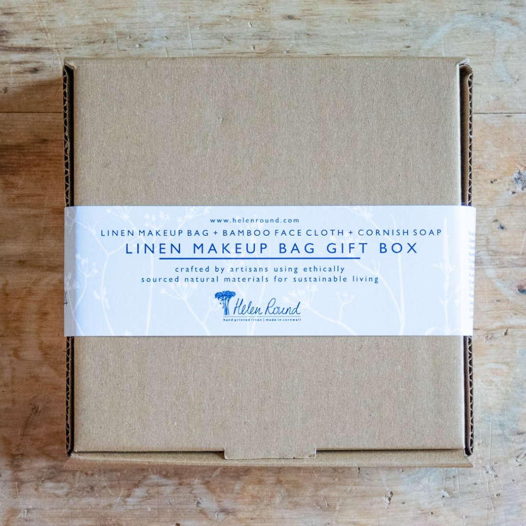 Linen Makeup Bag Gift Set