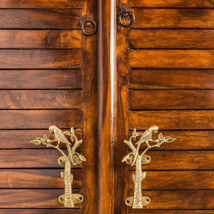Antique Brass Parrot Door Handle