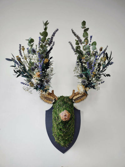 'Serenity' Botanical Stag Wall Mount