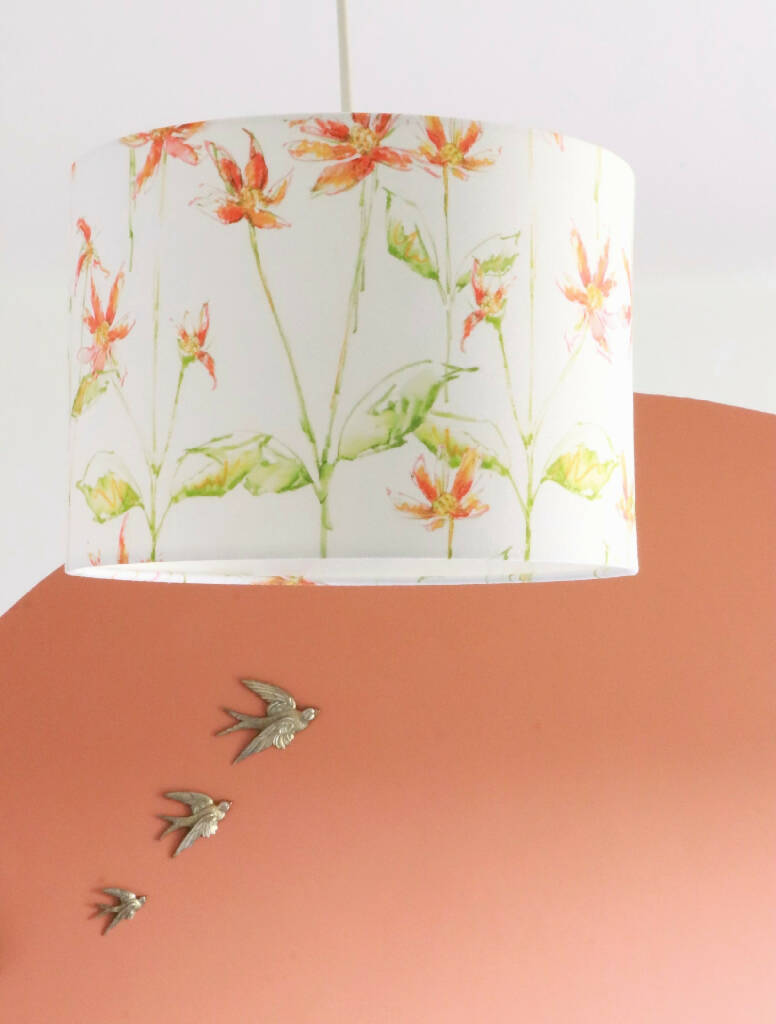 Dancing Autumn Daisies Designer Lampshade