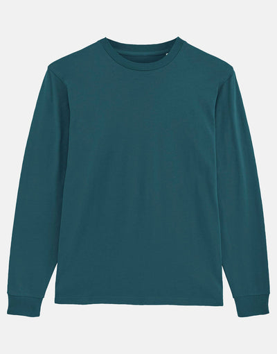 Men's Organic Cotton Jersey Long Sleeve T-Shirt – Petrol