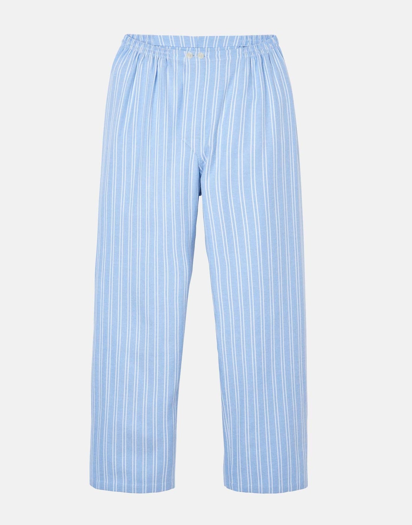 Men's Brushed Cotton Pyjama Set – Westwood Blue Stripe