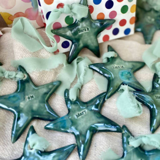 Personalised Ceramic Hanging Star