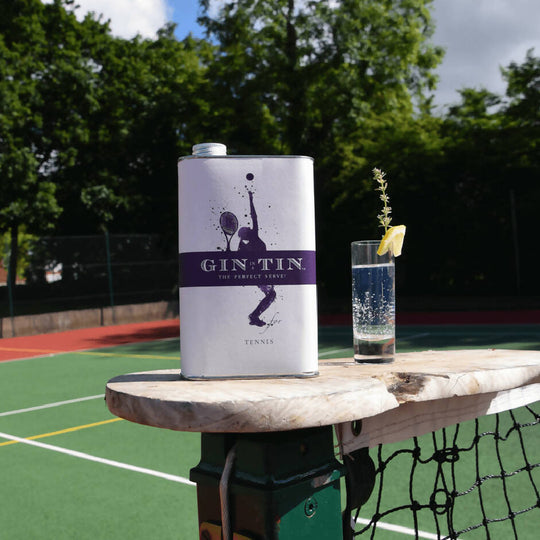 THE PERFECT SERVE, THIS ACE TENNIS TIPPLE IS A TIN OF GIN! - 50cl Tin