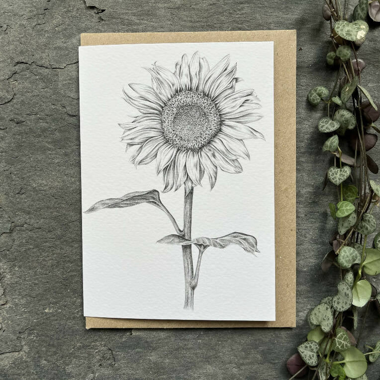 Sunflower Blank Greetings Card