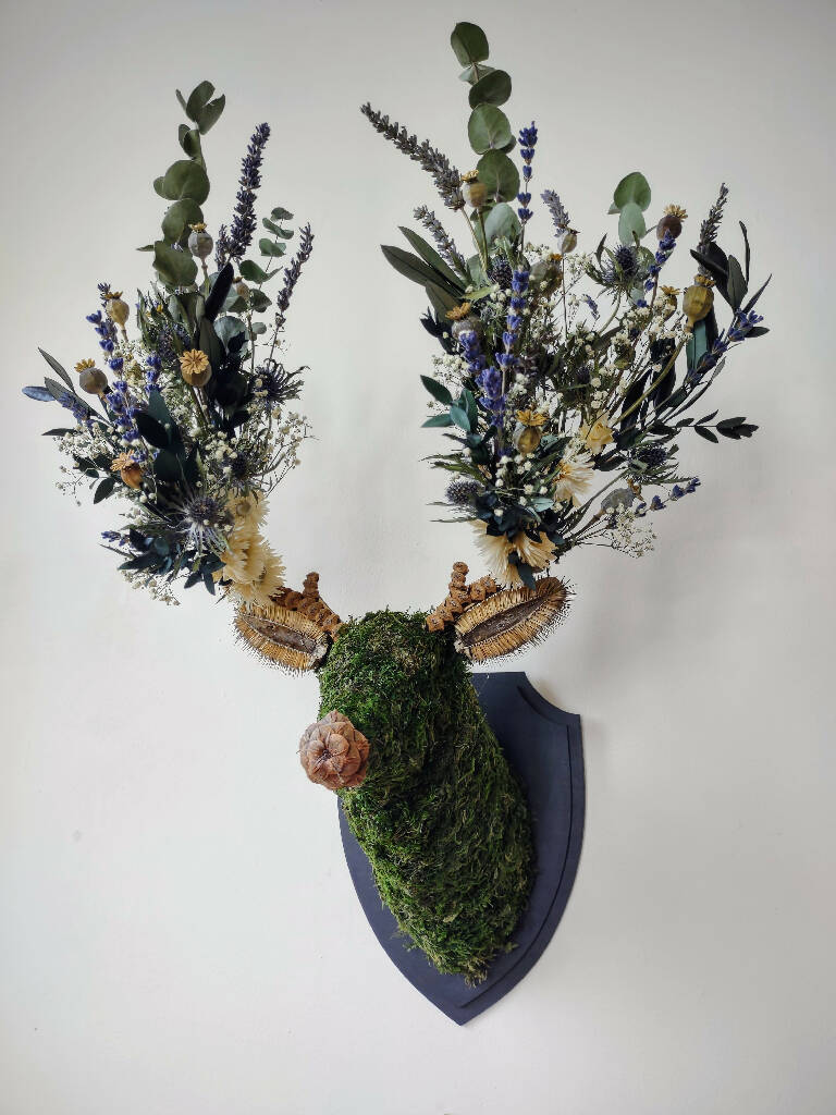 'Serenity' Botanical Stag Wall Mount