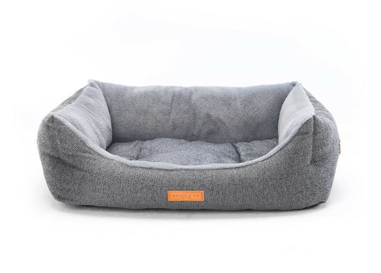 Luxury Herringbone Dog Bed With Removable Covers | Balmoral