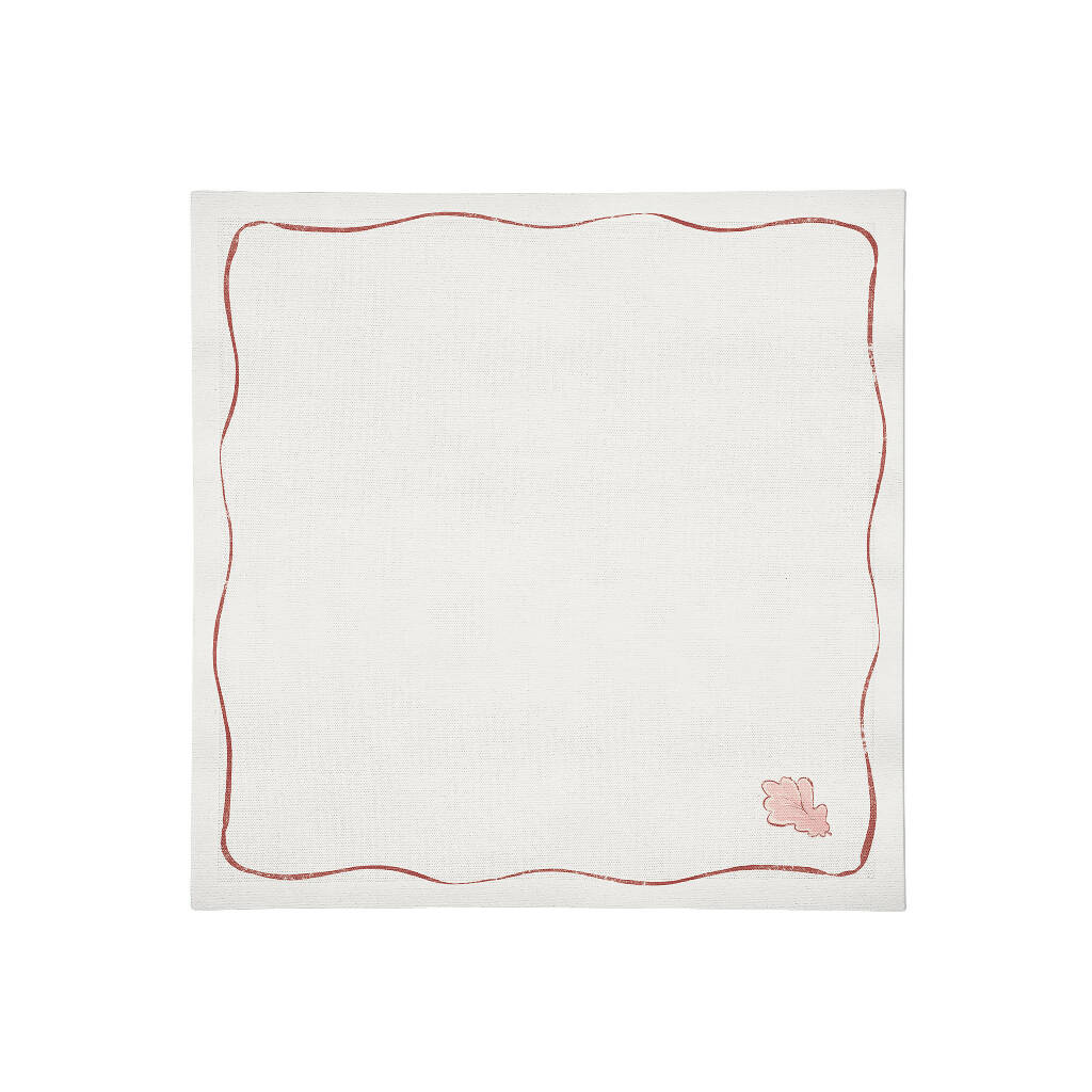 Oak Leaf Linen Napkins Set of 4