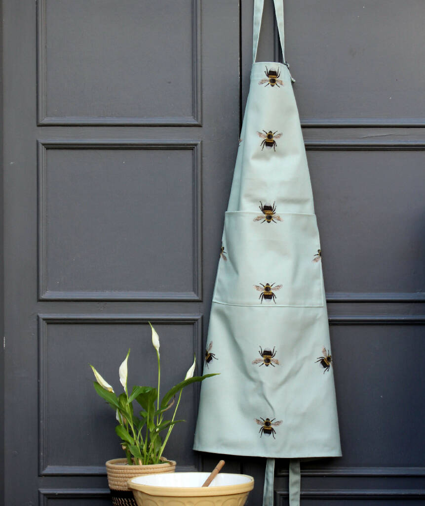 Cotton Apron in Bees