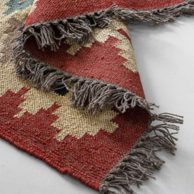 Rectangular Kilim Rug - Geometric Style