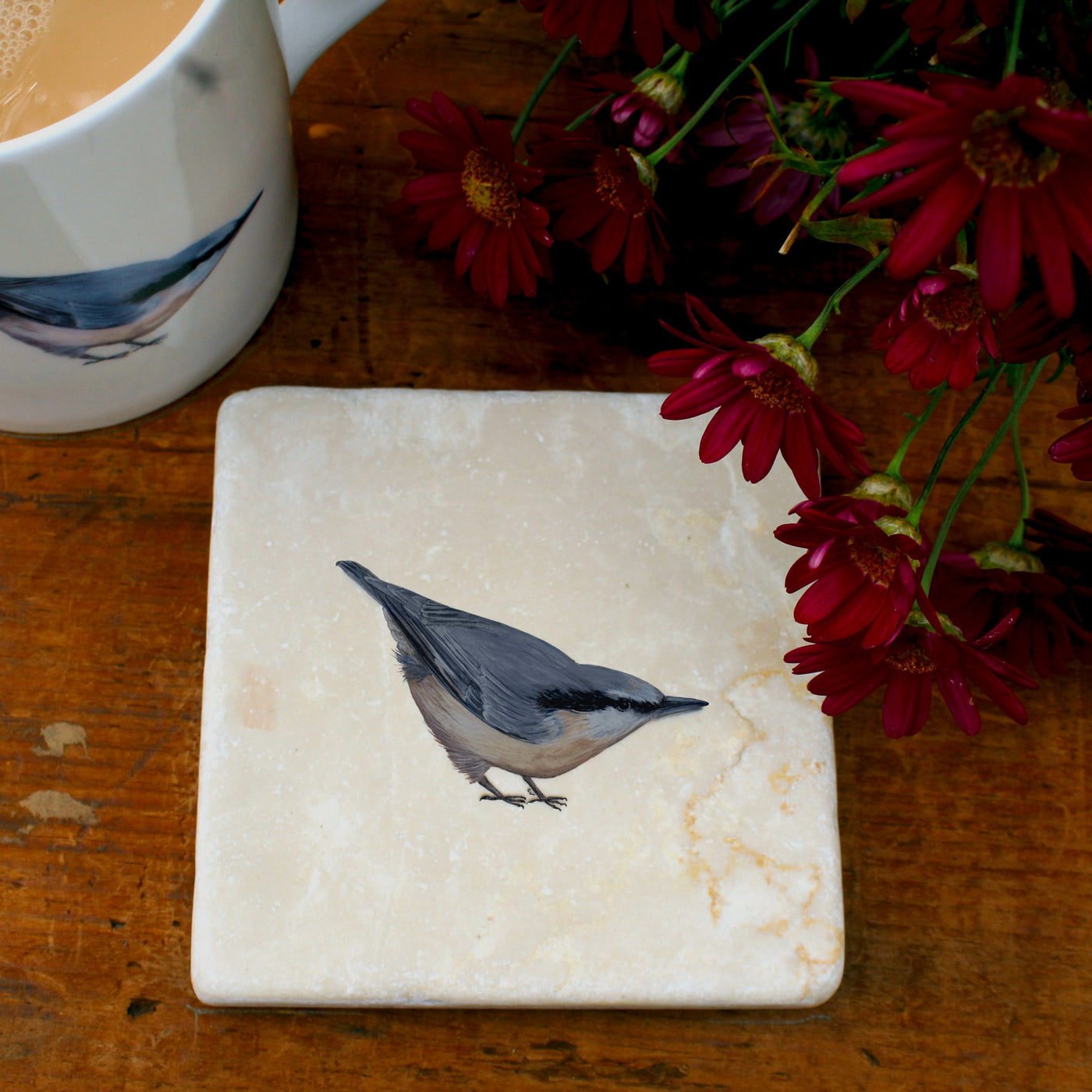 Marble Coasters in Nuthatch