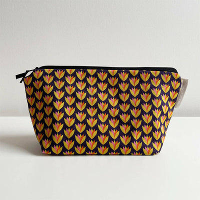 Lily Cups Cosmetic Bag in Plum