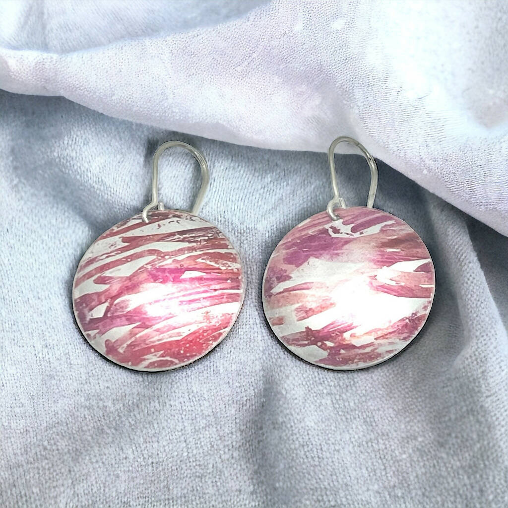 Dahlia Inspired Aluminium Earrings